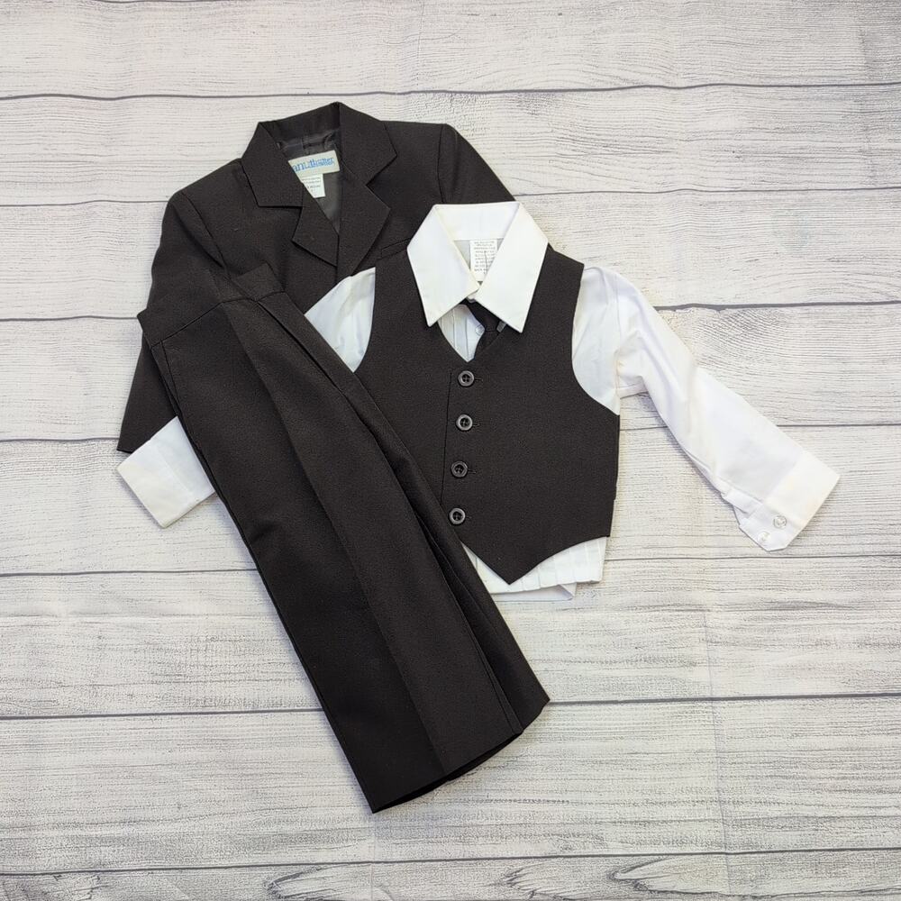 1 Peanut Butter Collection Chocolate Brown 5 Piece Suit